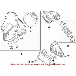 Audi Engine Air Intake Hose Adapter 4G0129618H